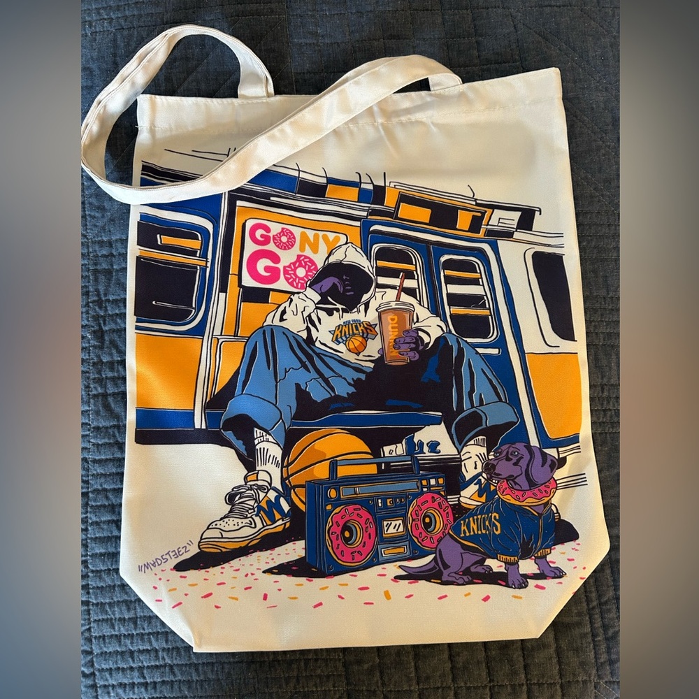 Dunkin Donuts New York Knicks Tote Bag
